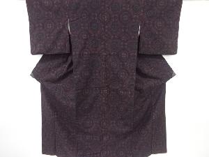 華紋織出し手織り紬着物